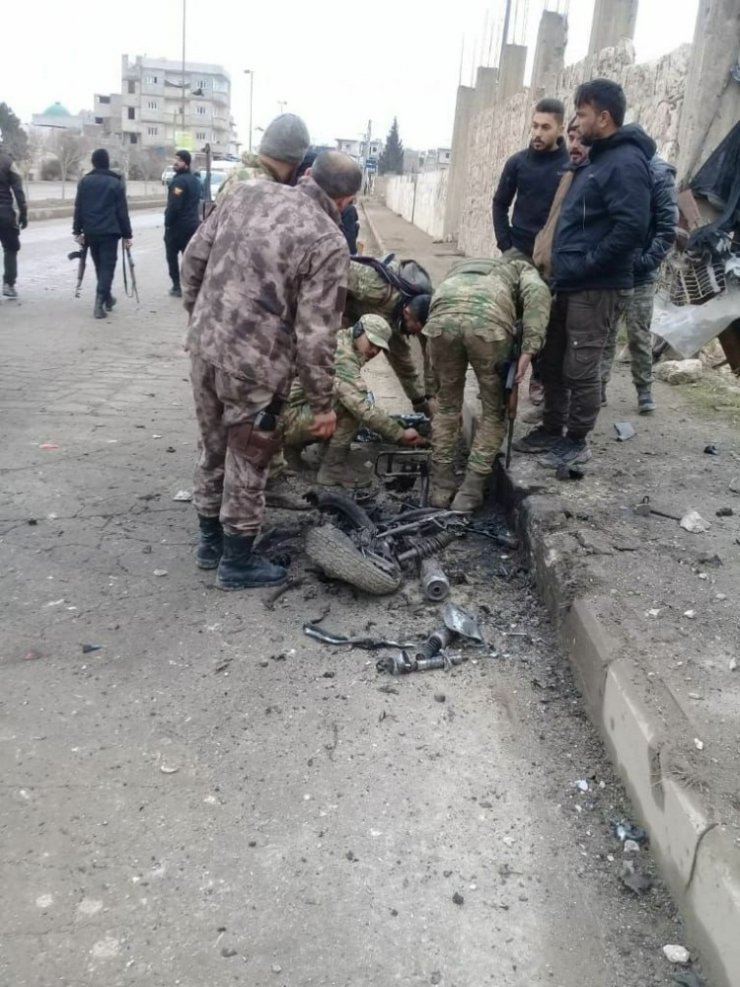 El Bab’da bomba yüklü motosiklet patladı