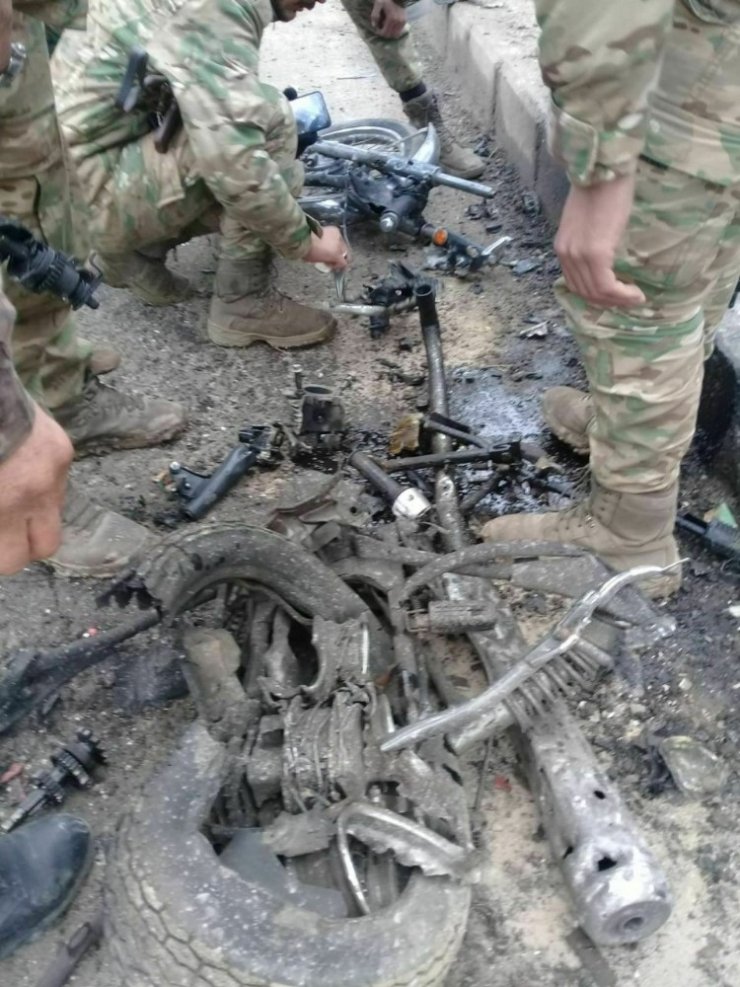 El Bab’da bomba yüklü motosiklet patladı