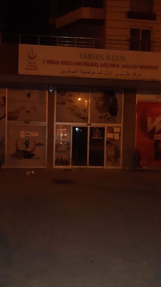 Mersin’de sağlık merkezine molotoflu saldırı