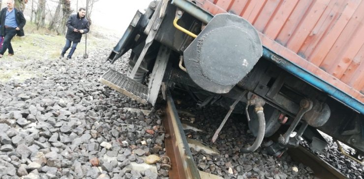 Kahramanmaraş’ta tren vagonu raydan çıktı