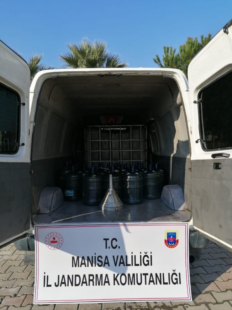 Hunilerle yakıt aktarımı jandarmaya takıldı