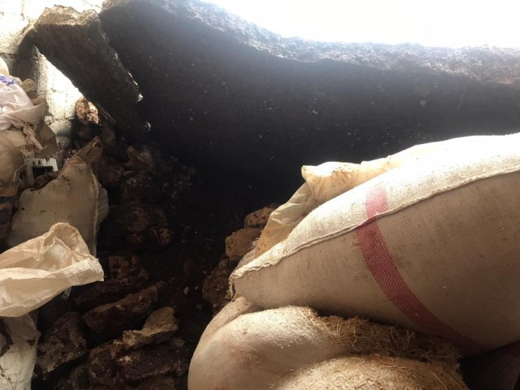 Midyat’ta deponun tavanı çöktü: 1 yaralı