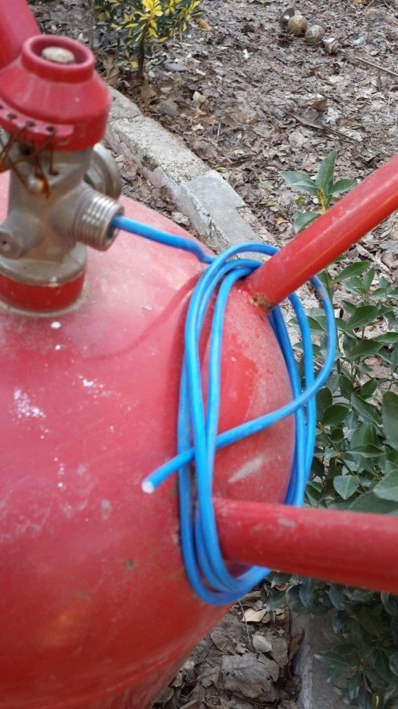 Rasulayn’da yangın tüpüne gizlenmiş EYP imha edildi