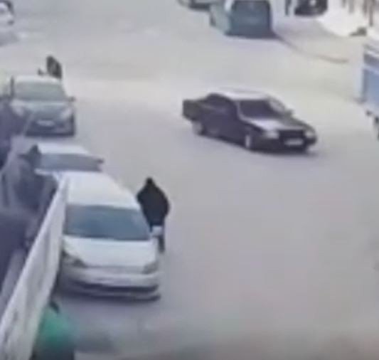 Trafikte drift kaza ile sonuçlandı
