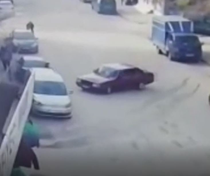 Trafikte drift kaza ile sonuçlandı
