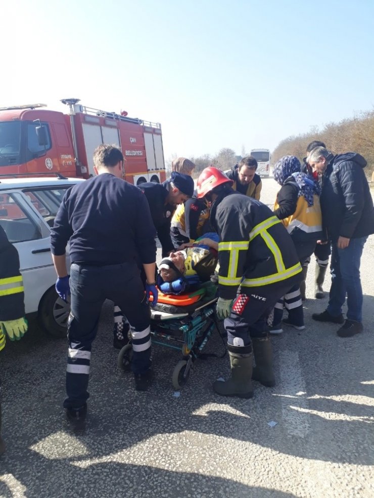 Çan’da trafik kazası: 3 yaralı