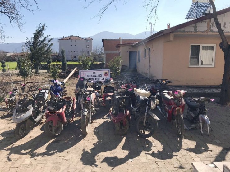 Motosiklet hırsızlarına darbe