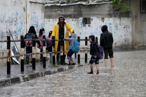 Gazze'de şiddetli yağış