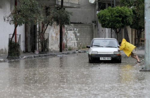 Gazze'de şiddetli yağış