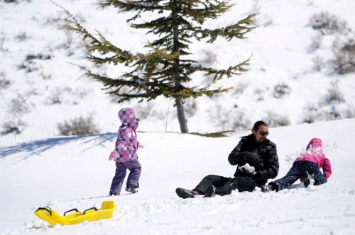 Nisan karı, Davraz'da kar kalınlığını arttırdı